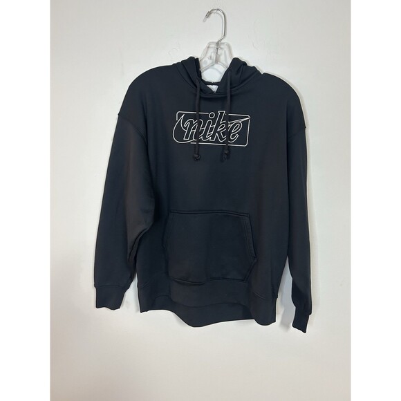 Nike Other - Nike Therma-Fit Pullover Hoodie Black Logo Graphic Men’s Medium